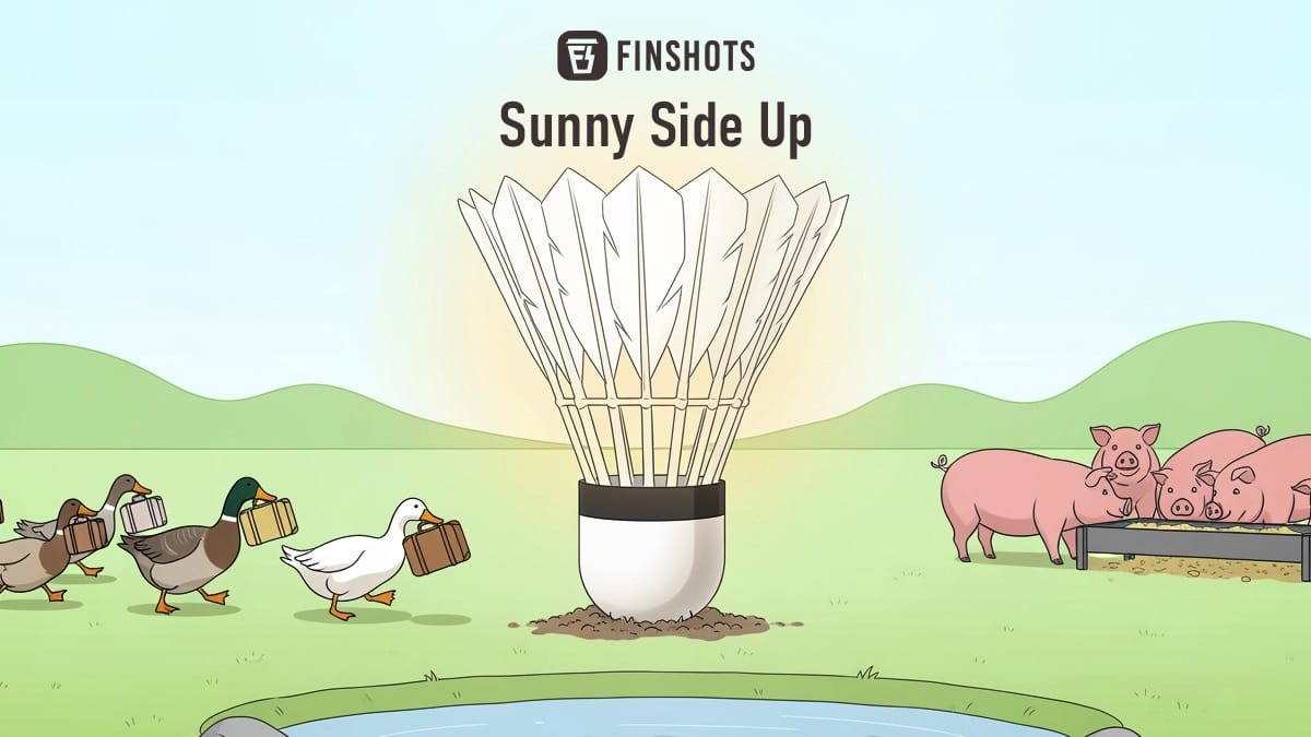 🍳More pigs = pricey shuttlecocks?, the art split & more...