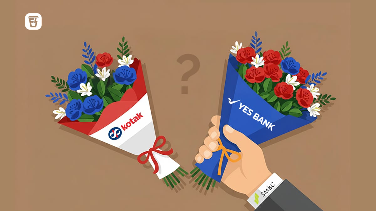 Why did SMBC choose Yes Bank over Kotak Mahindra Bank?