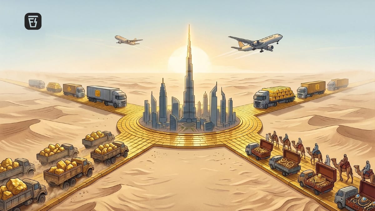 How did Dubai become the 'City of Gold'?