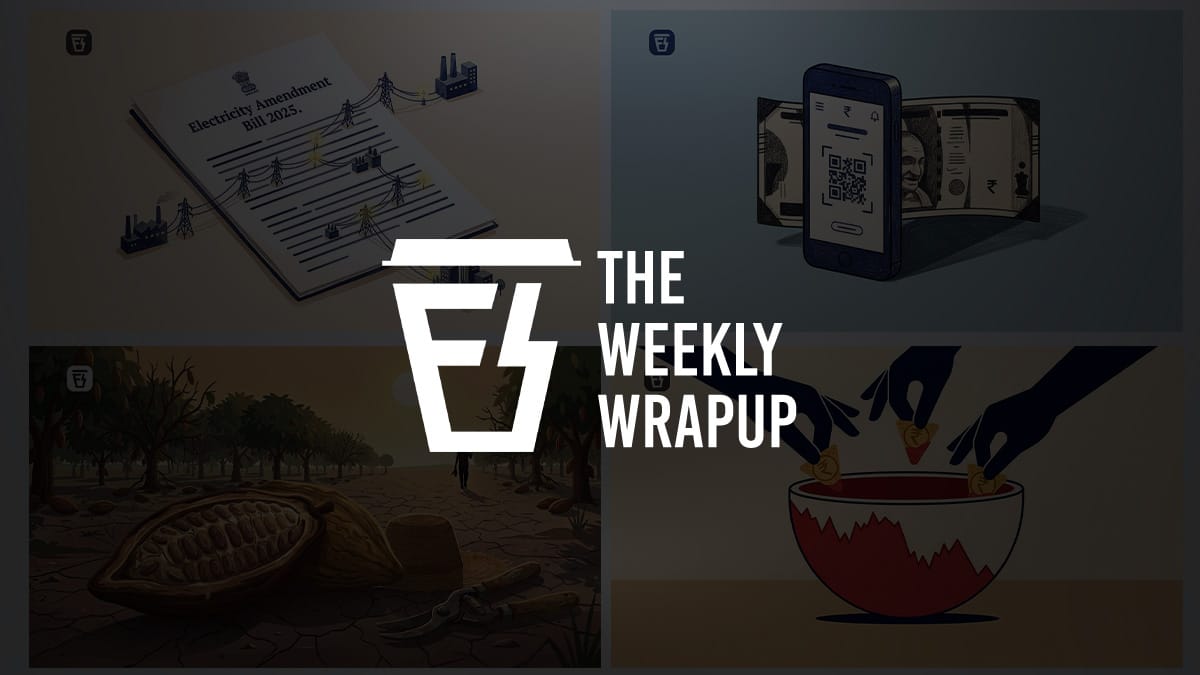 Buying the dip, Draft Electricity Amendment bill and more…