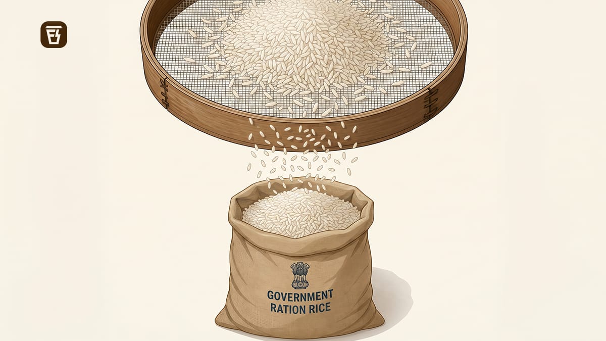 Why is ration rice of such bad quality?