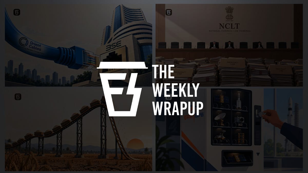 The Orient Cables IPO, India's falling rice output, and more...
